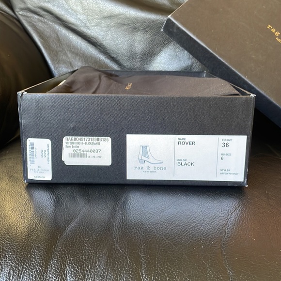 NWOT rag and bone black leather heels - Picture 8 of 8